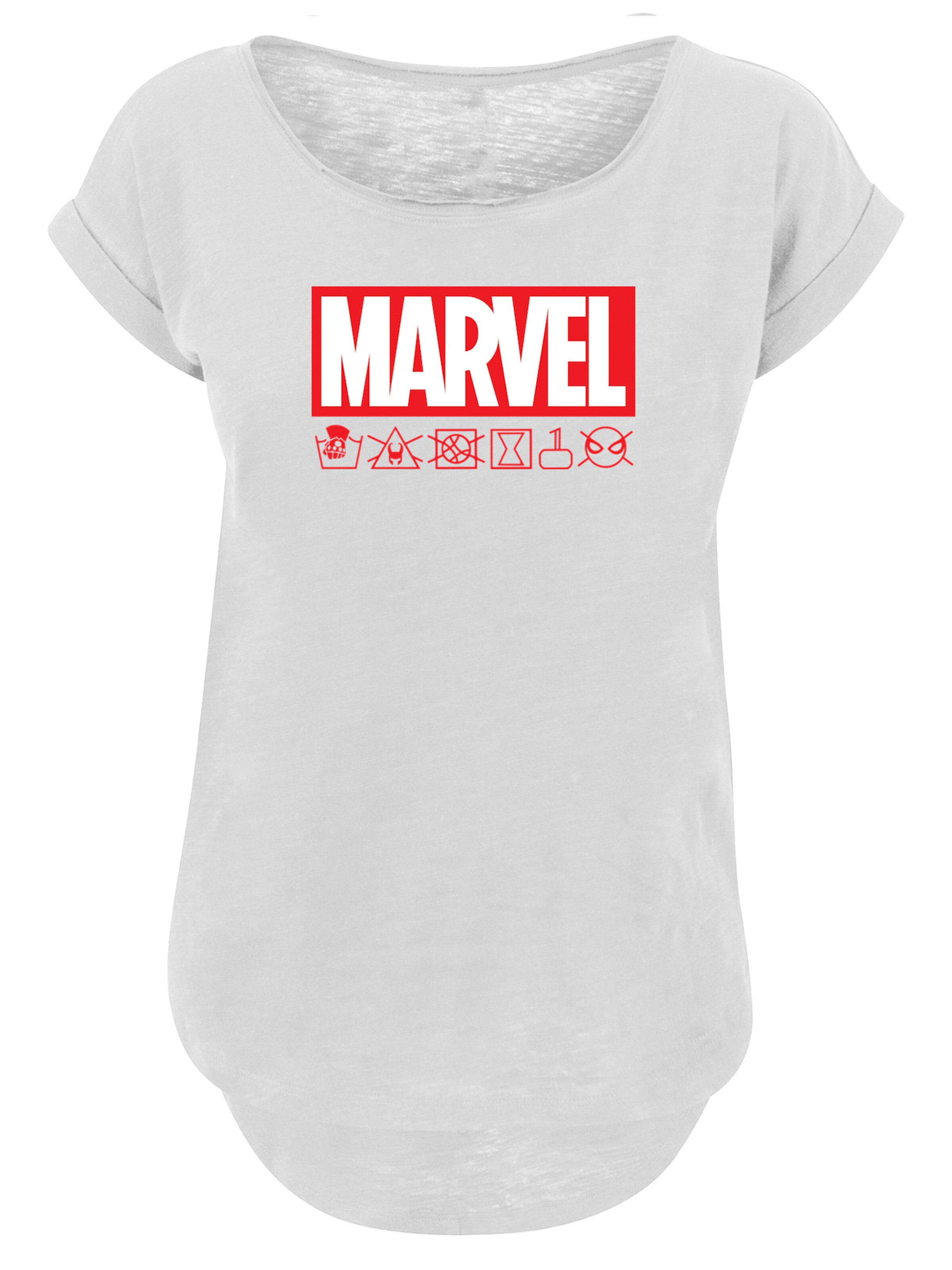 T-shirt 'Marvel' F4NT4STIC en blanc : devant