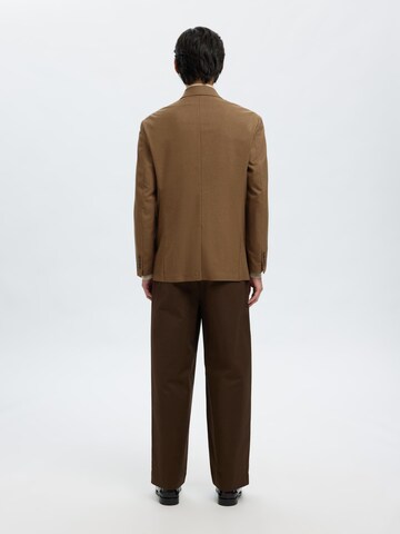 Comfort fit Giacca da completo di SELECTED in marrone