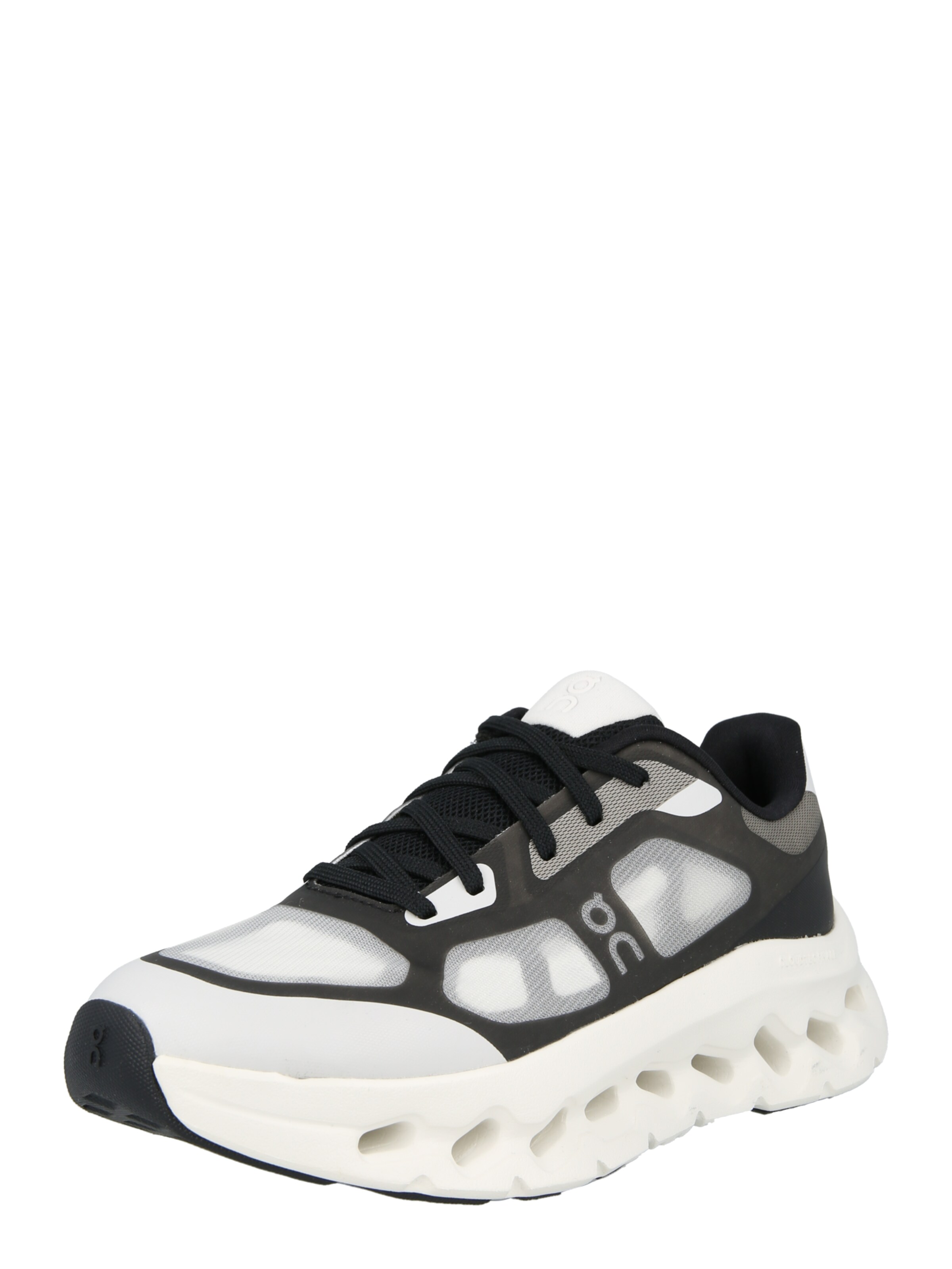 On Platform trainers 'Cloudtilt Remix' in Black: front