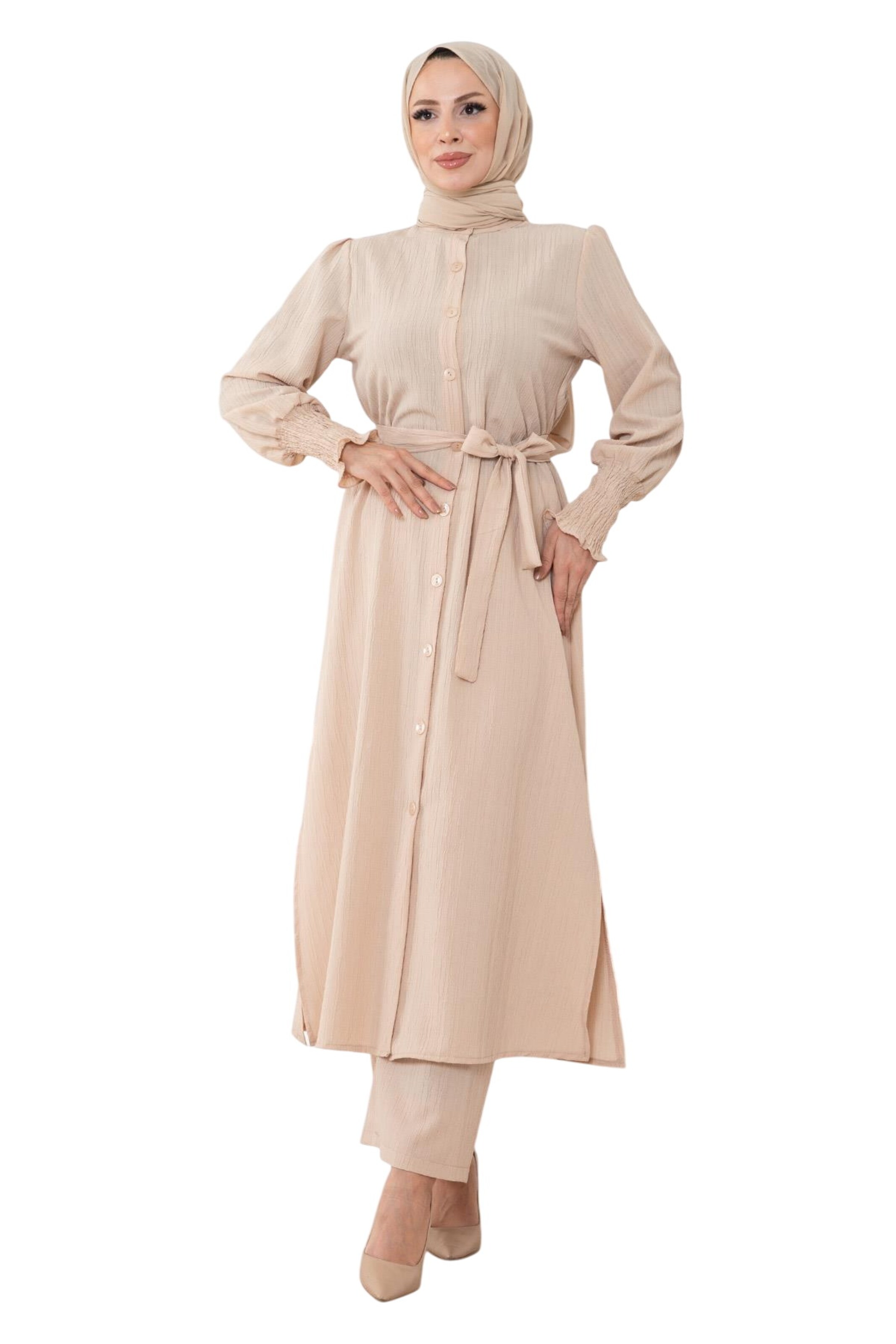 MODAMIHRAM Hosenanzug in Beige
