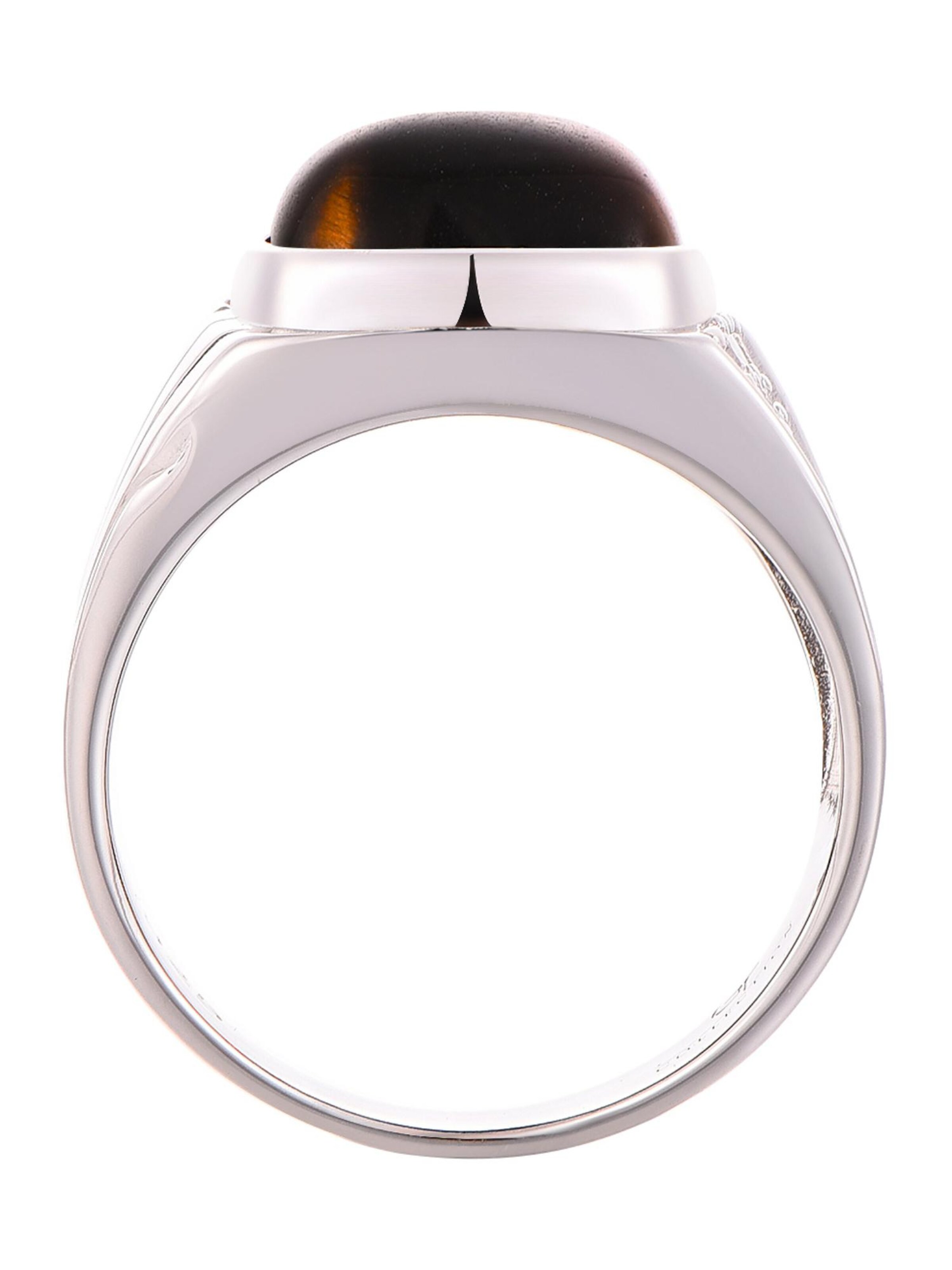 GT Collection - Anillo 'Tiger Eye' en marrón