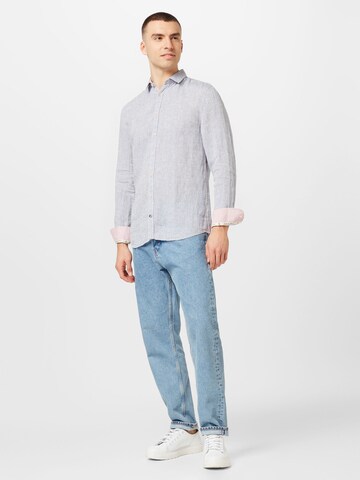 COLOURS & SONS Regular Fit Hemd in Blau