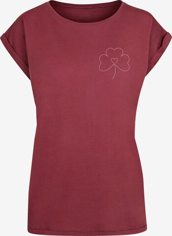 T-shirt 'Spring - Leaf Clover Flower' Merchcode en rouge : devant