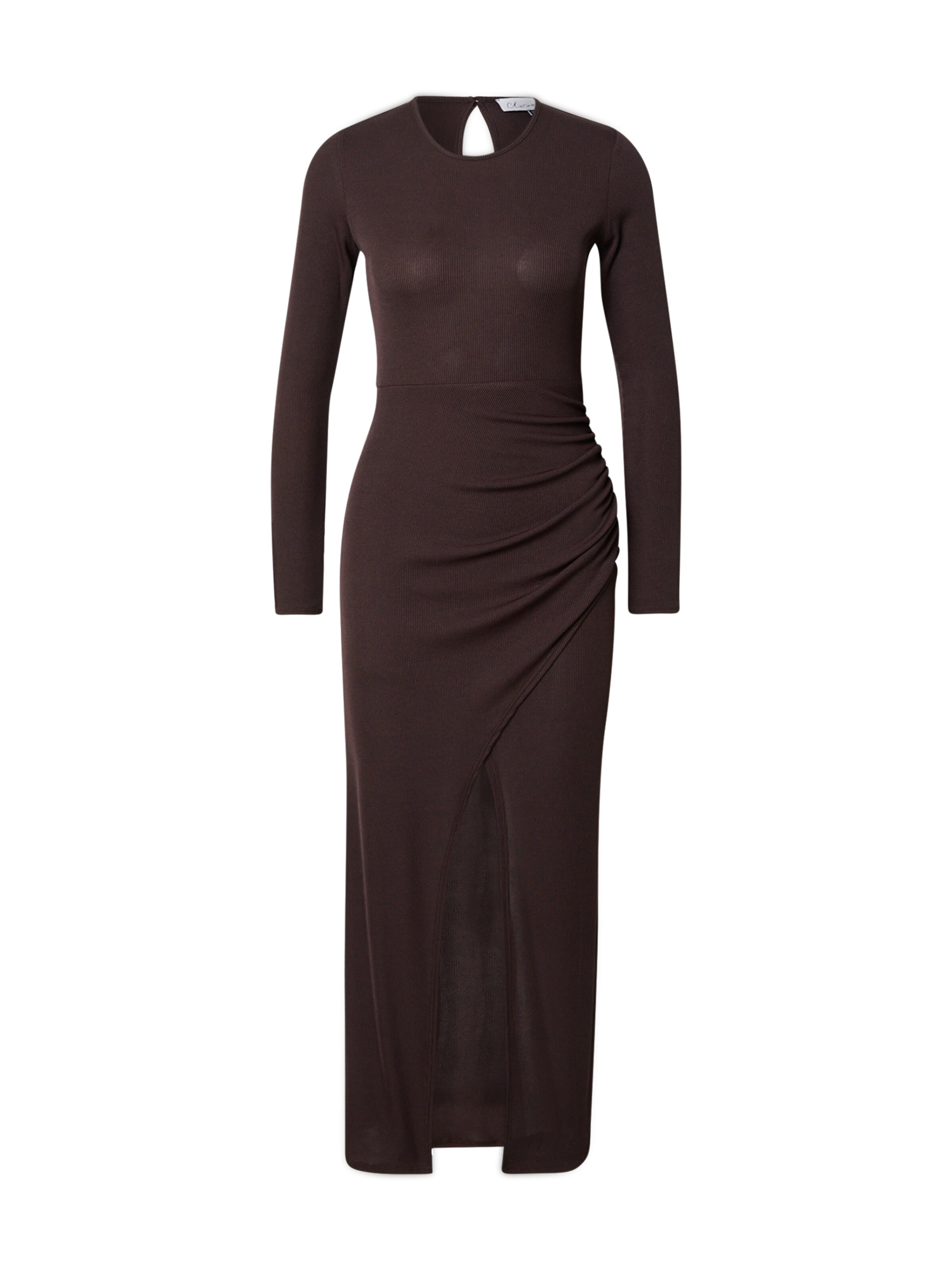 Closet London Dress in Brown: front