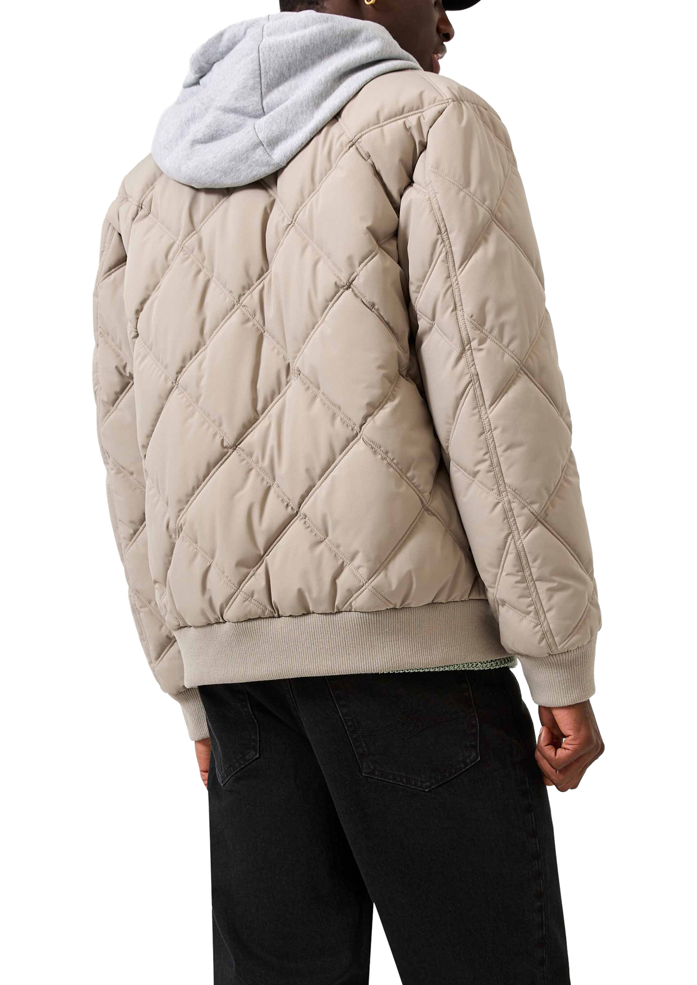 Veste d’hiver QS en marron : derrière