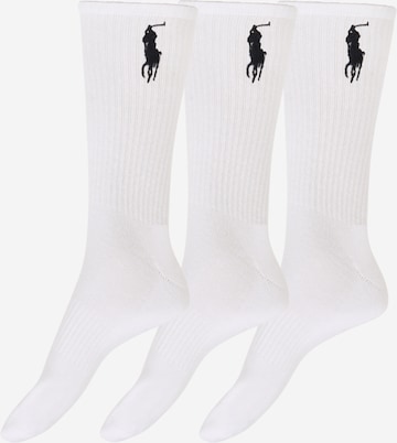 Chaussettes Polo Ralph Lauren en blanc : devant