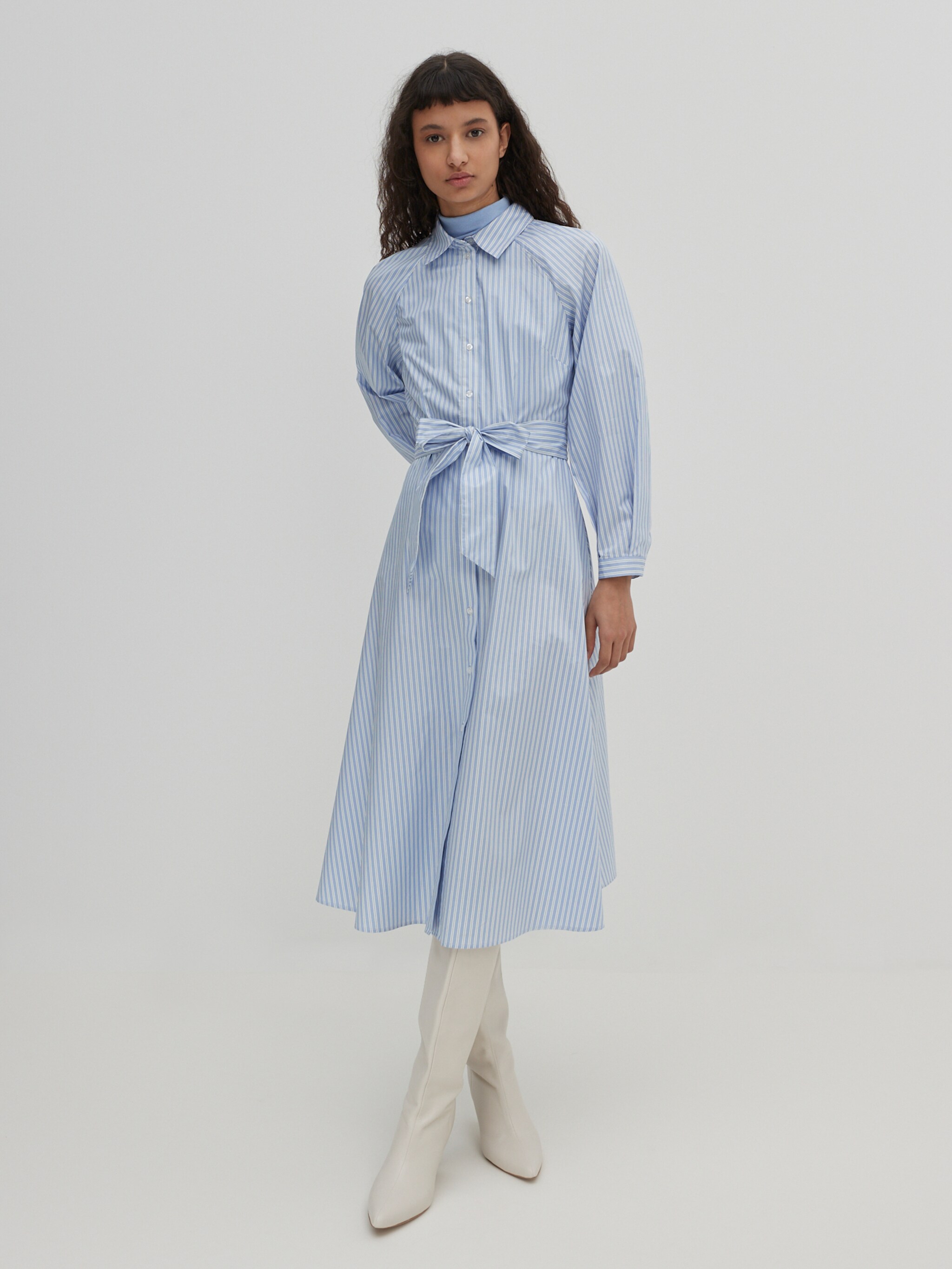 EDITED Producten Blousejurk 'Bella' Blauw