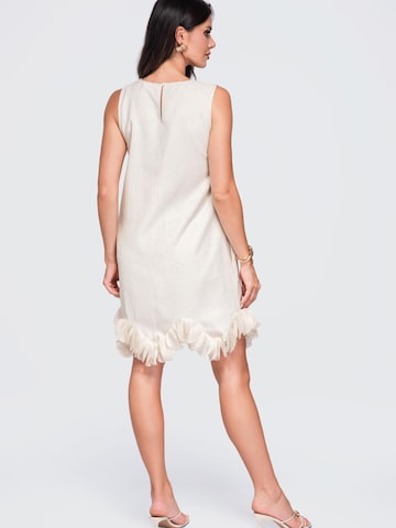 Robes en maille Ombre en beige