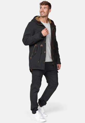 INDICODE JEANS Parka 'Barge' in Schwarz