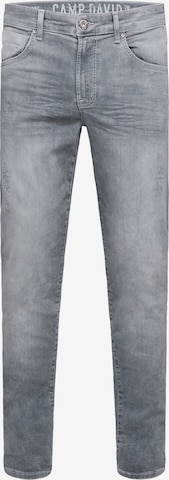 CAMP DAVID Regular Jeans MA:X mit Destroy-Effekten in Grau: predná strana