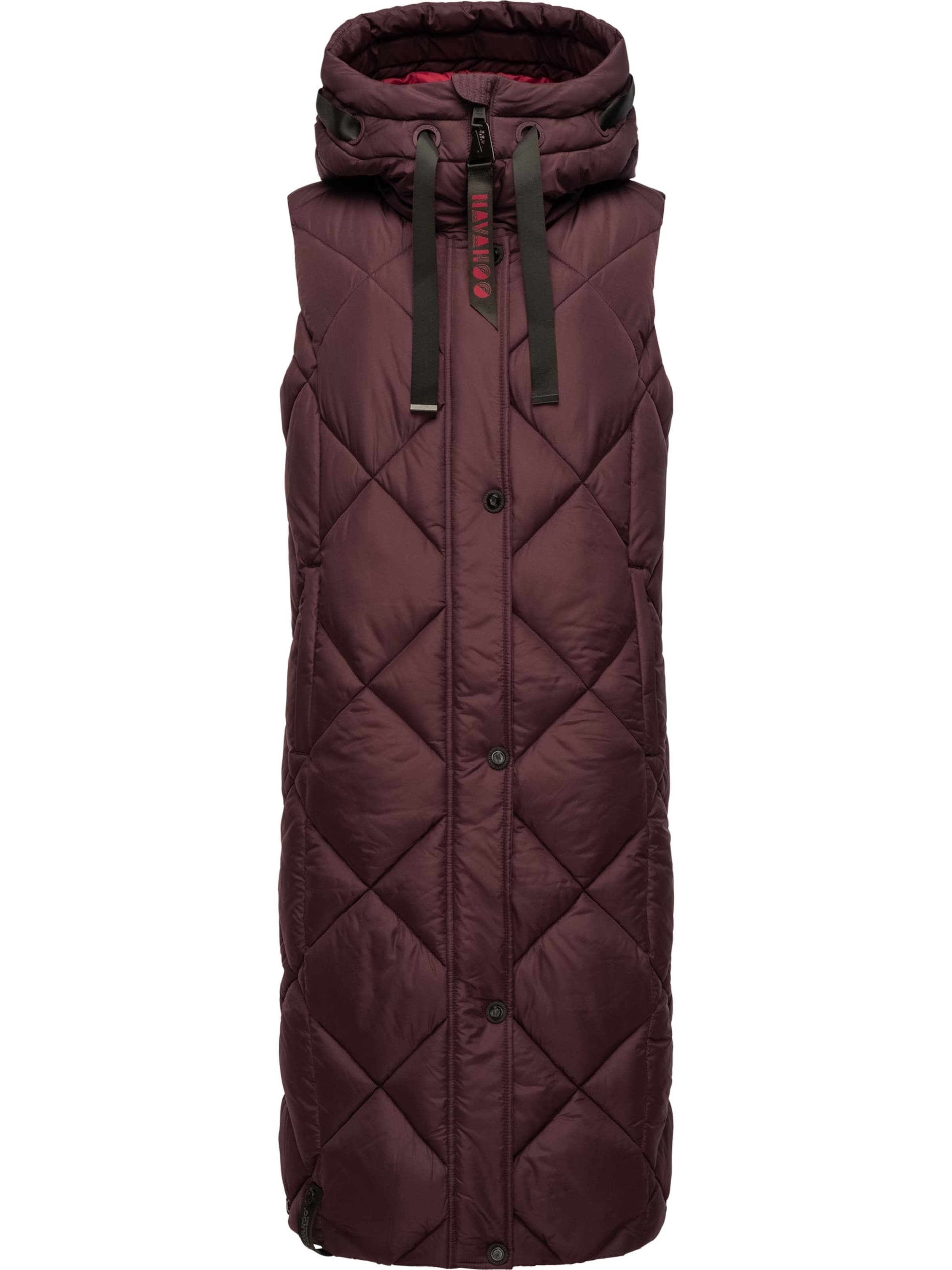 NAVAHOO Vest 'Schnuckel' in Red: front
