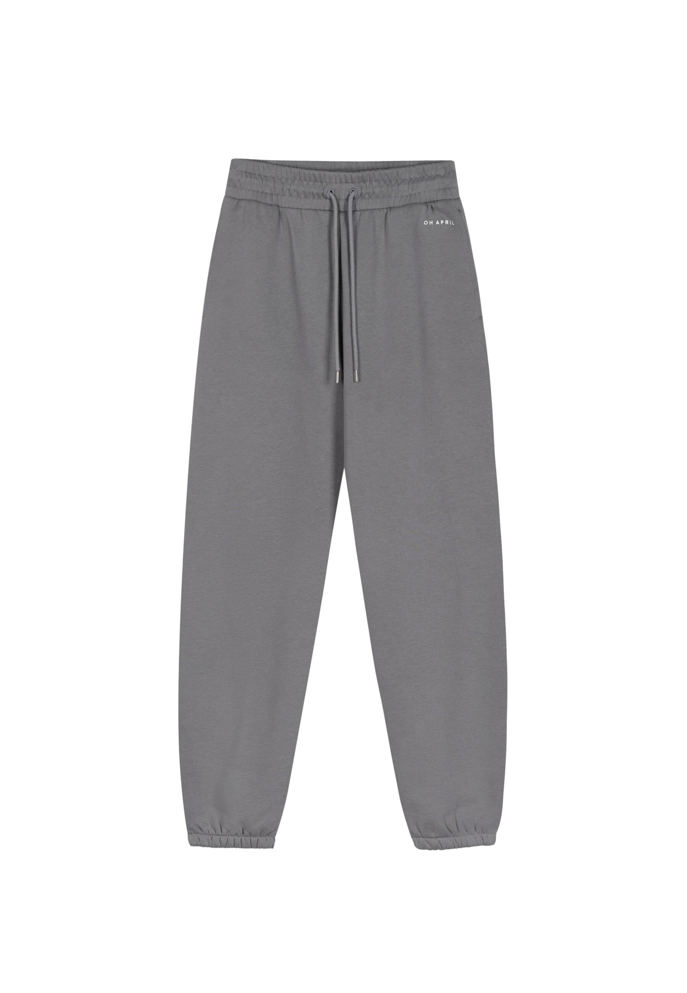 OH APRIL Tapered Παντελόνι σε γκρι: μπροστά