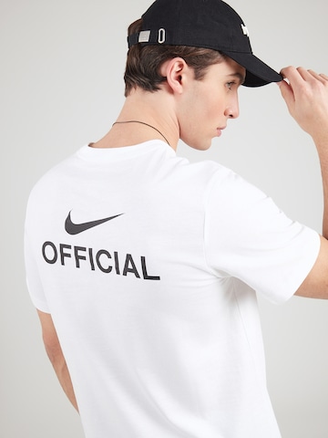 T-Shirt 'OFFICIAL' Nike Sportswear en blanc