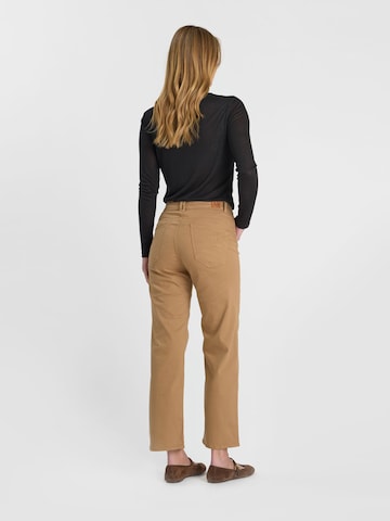 Wide Leg Jean 'PULPHI24' Le Temps Des Cerises en beige : derrière
