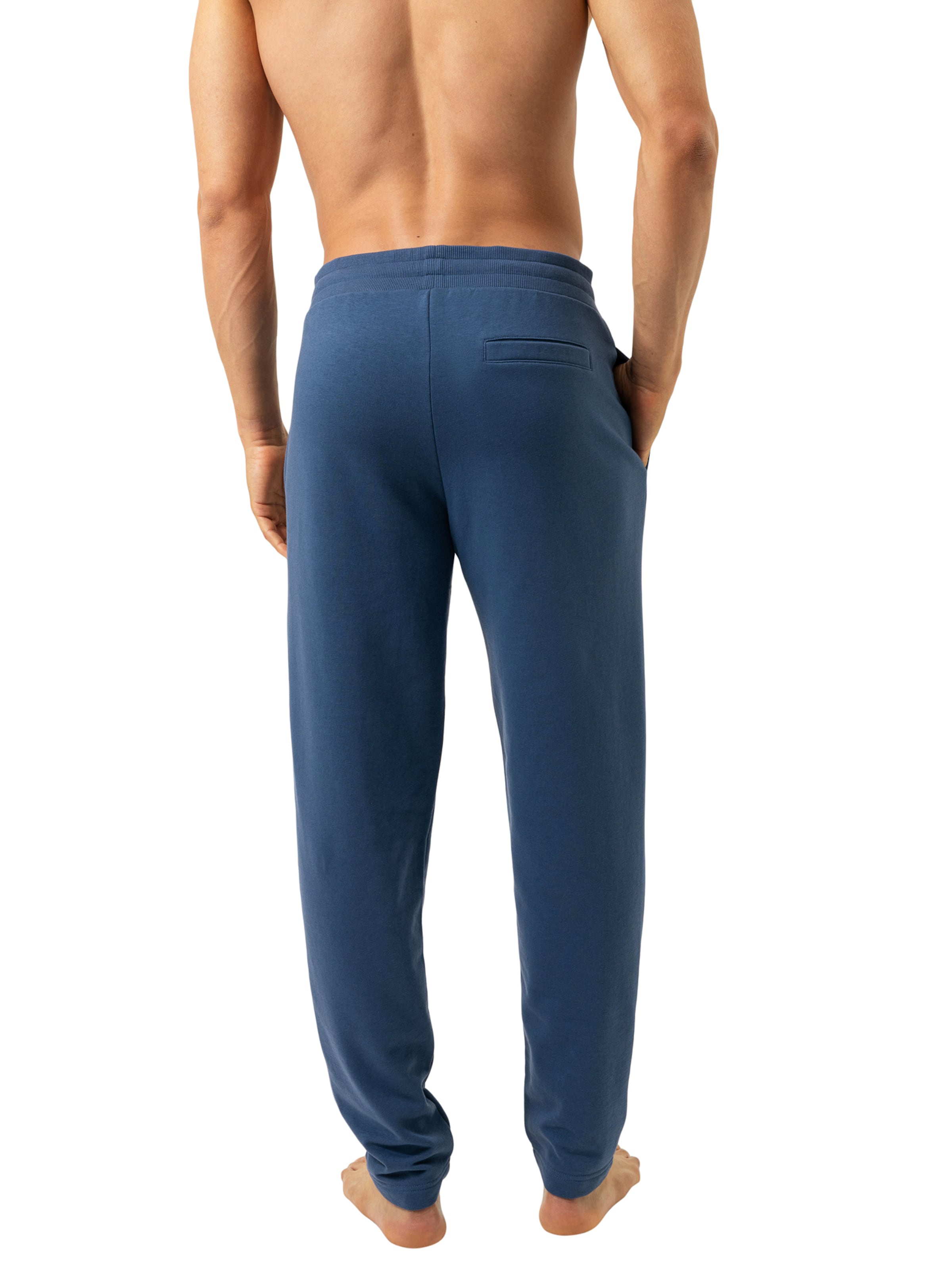 Regular Pantalon 'Terry Essentials' Mey en bleu