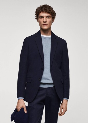 MANGO MAN Slim fit Suit Jacket 'Verner' in Blue: front