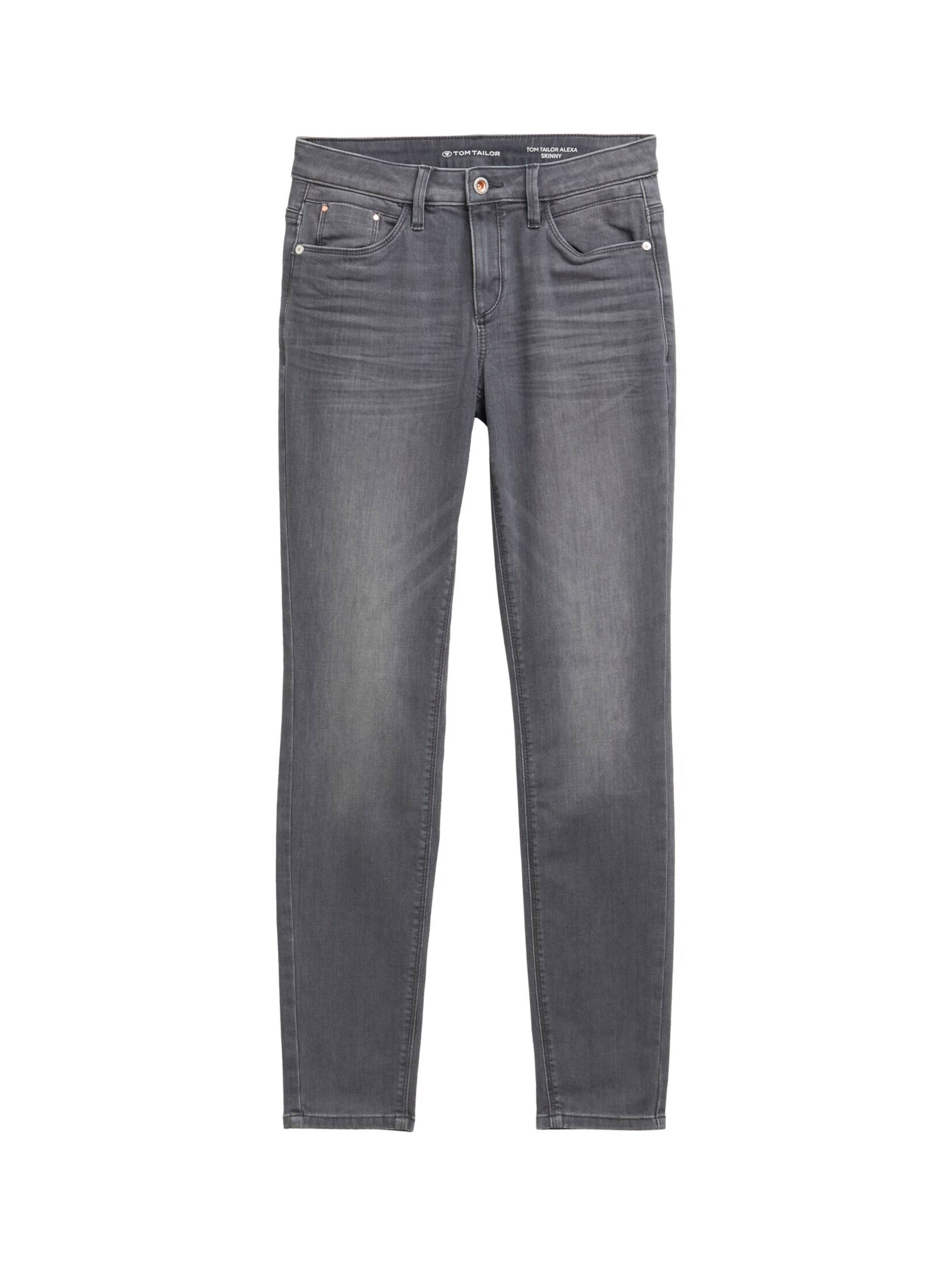 TOM TAILOR Skinny Džíny 'Alexa' – šedá: přední strana