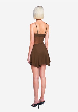 OW Collection Cocktail Dress 'Cassandra' in Brown