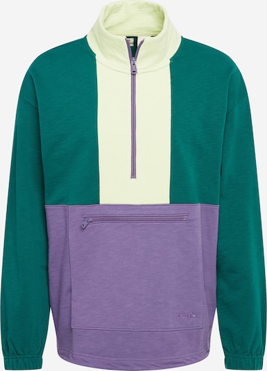 LEVI'S Sweatshirt in creme / smaragd / lila, Produktansicht