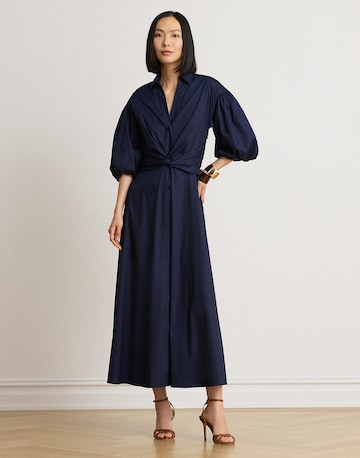 Lauren Ralph Lauren Blusekjole i blå: forside