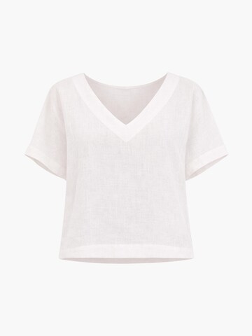 AmourLinen Top‌‌‌‌‌ in Weiß: Vorderseite