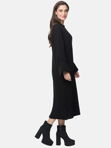 Robes en maille Elara en noir