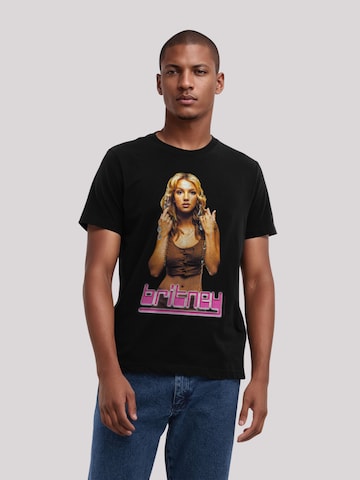 F4NT4STIC Shirt 'Britney Spears' in Zwart: voorkant