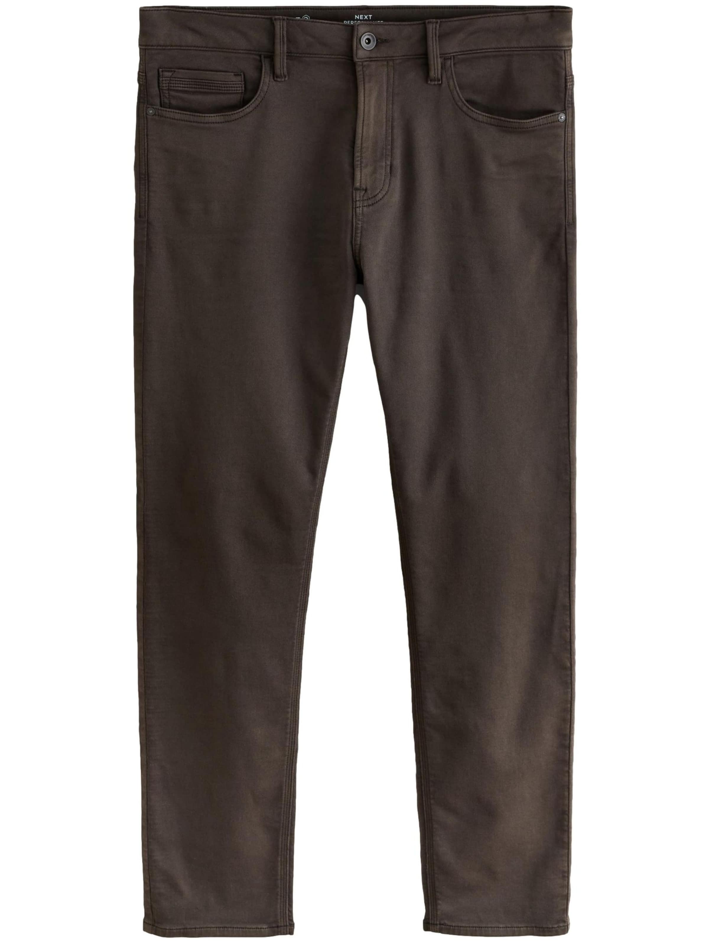 Next Slimfit Jeans in Bruin: voorkant