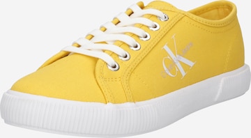 Calvin Klein Jeans Sneakers in Yellow: front