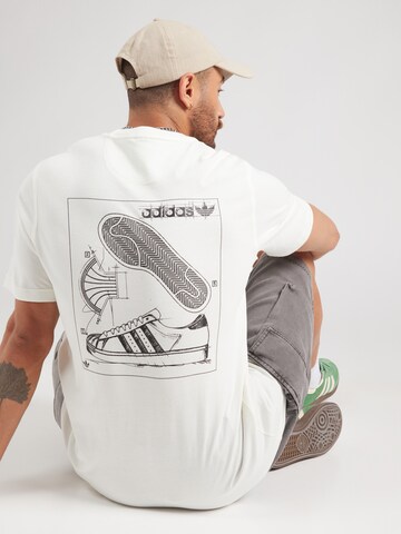 ADIDAS ORIGINALS Футболка 'SUPERSTAR' в Белый: спереди