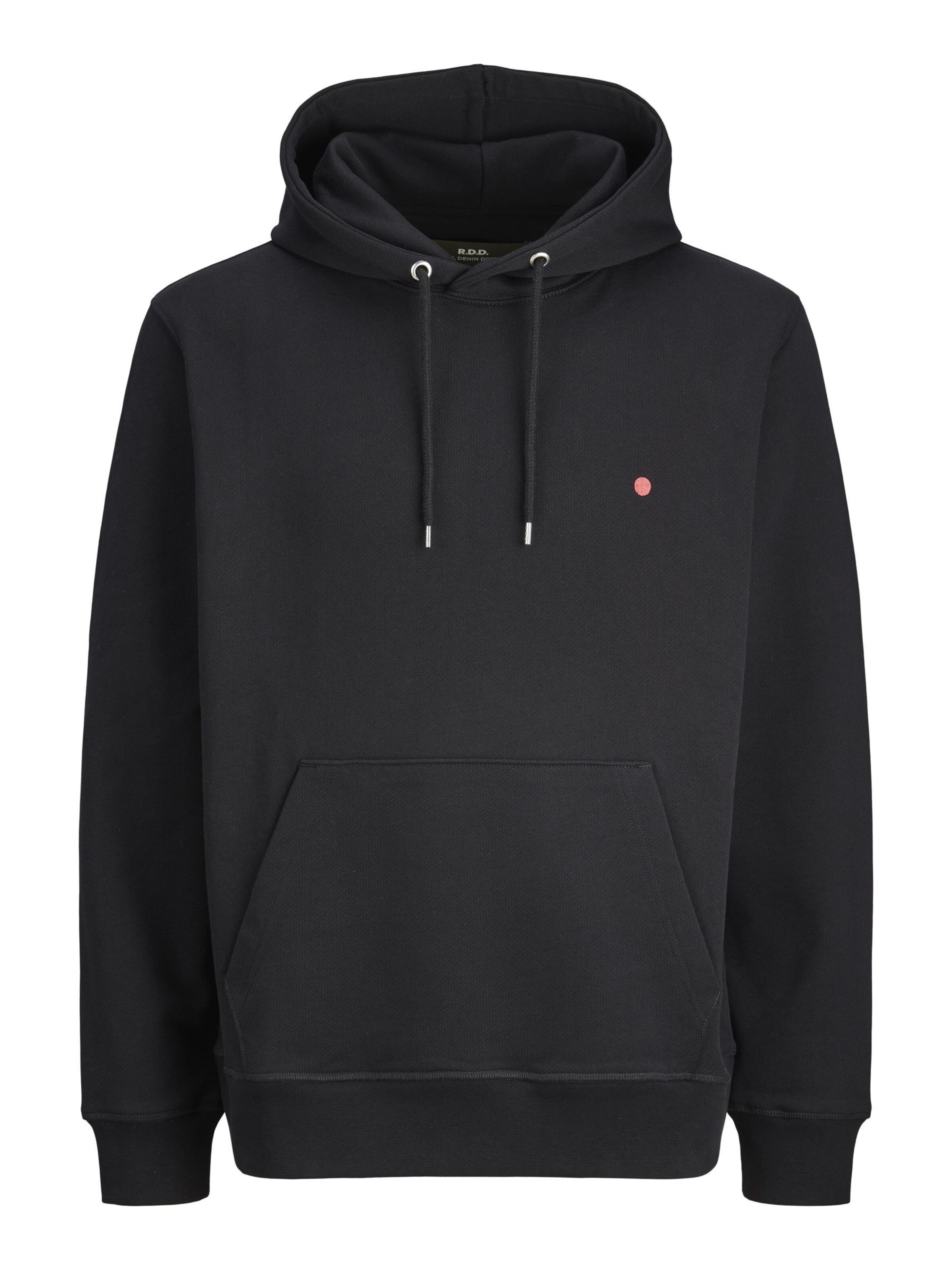 R.D.D. ROYAL DENIM DIVISION Sweatshirt in Zwart: voorkant