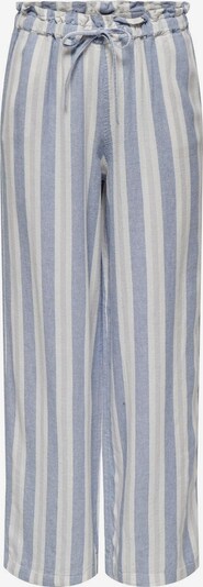 ONLY Pantalon 'Caro' en bleu ciel / gris clair / blanc, Vue avec produit