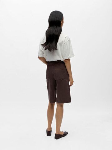 Regular Pantalon OBJECT en marron