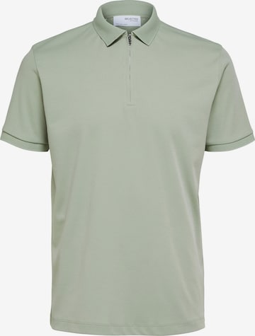 SELECTED HOMME - Camiseta 'Fave' en verde: frente