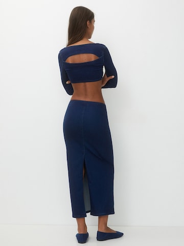 Tricou de la Pull&Bear pe albastru