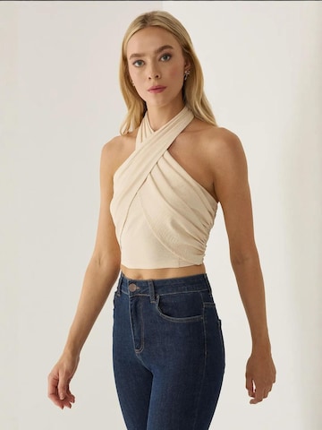 Hiccup - Top em bege: frente