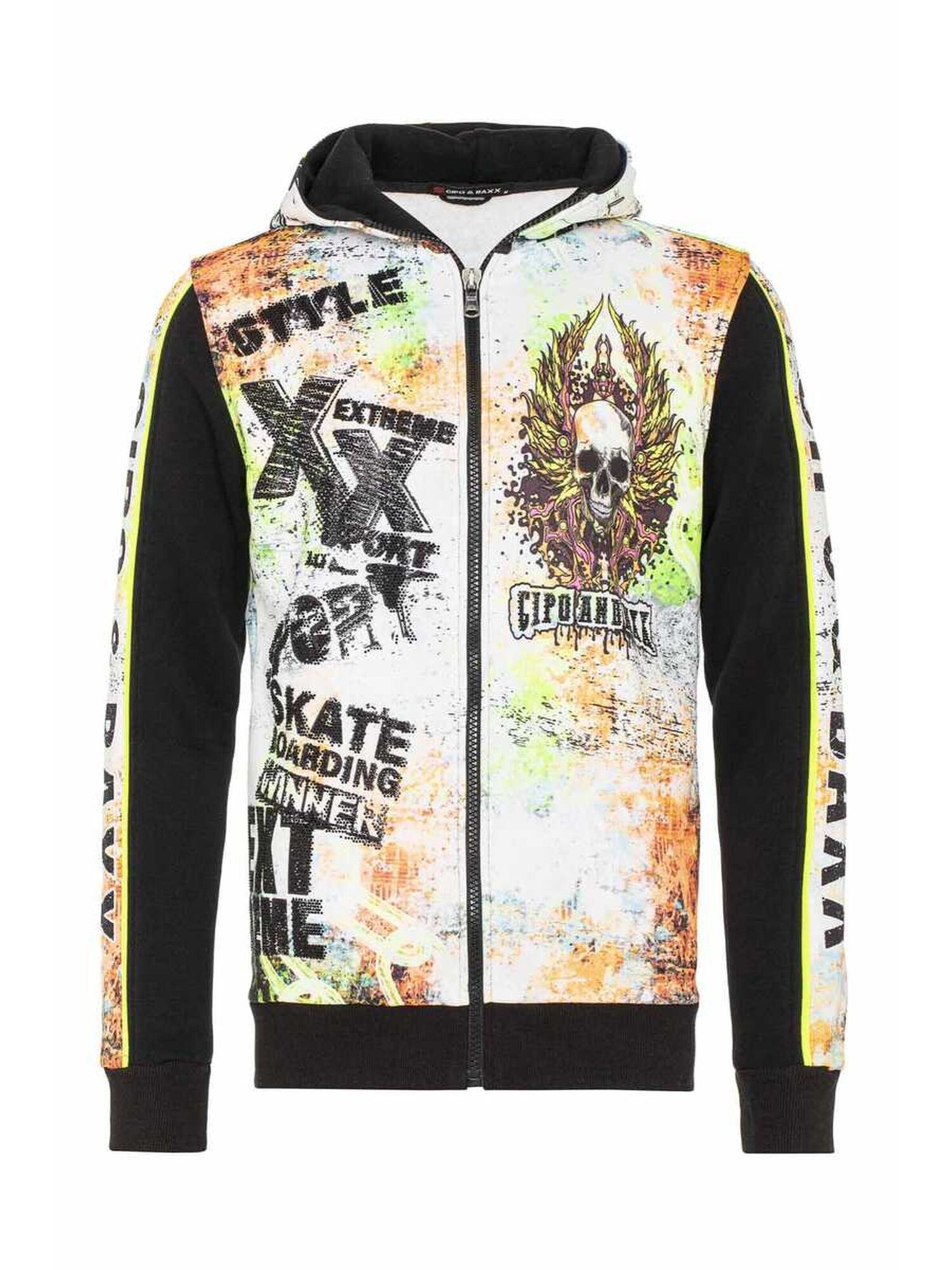 CIPO & BAXX Sweatjacke in Mischfarben: Vorderseite