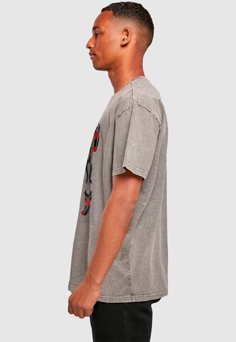ABSOLUTE CULT Shirt 'Deadpool - Action Figure Plans' in Grey