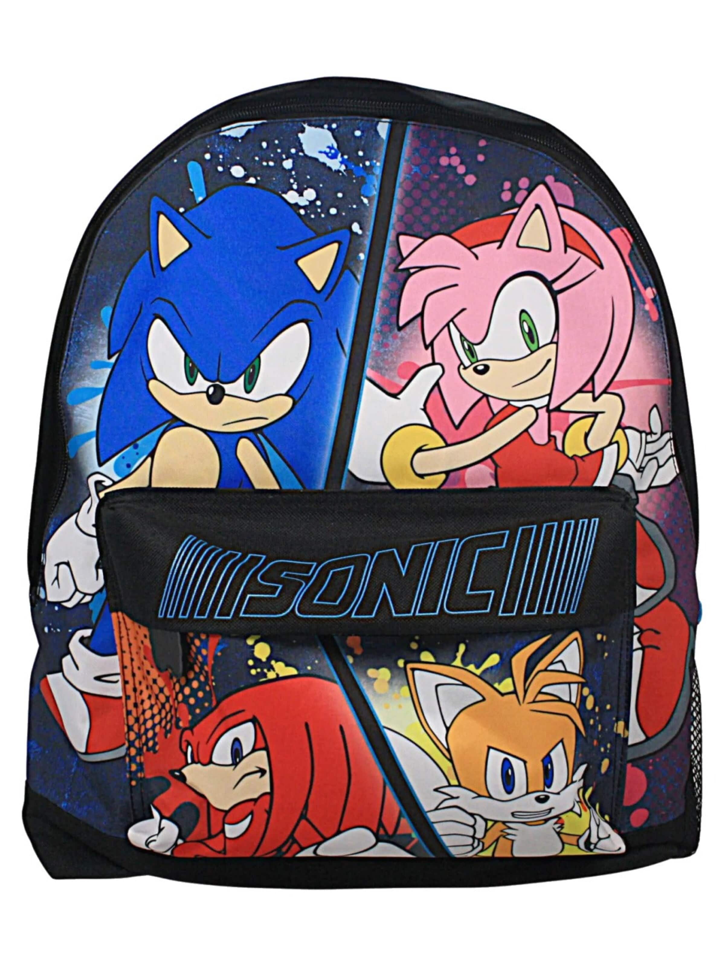 Sonic the Hedgehog Rugzak in Zwart: voorkant