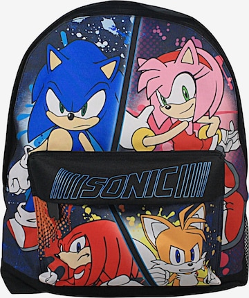 Sonic the Hedgehog Backpack in Black: front
