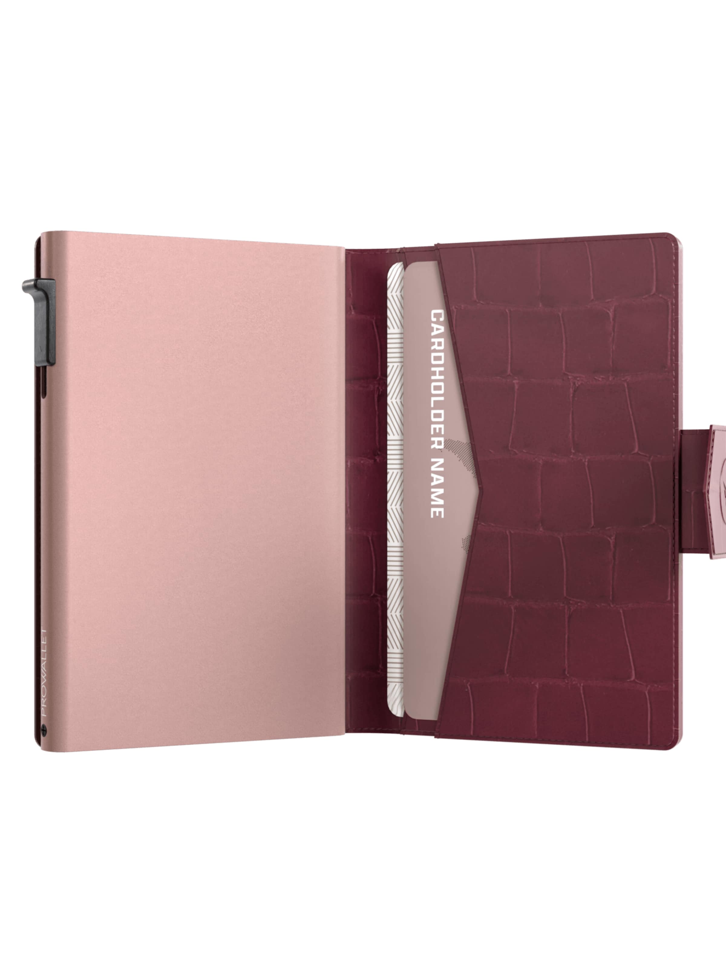 Prowallet Wallet 'Pasjeshouder Plus Croco' in Red