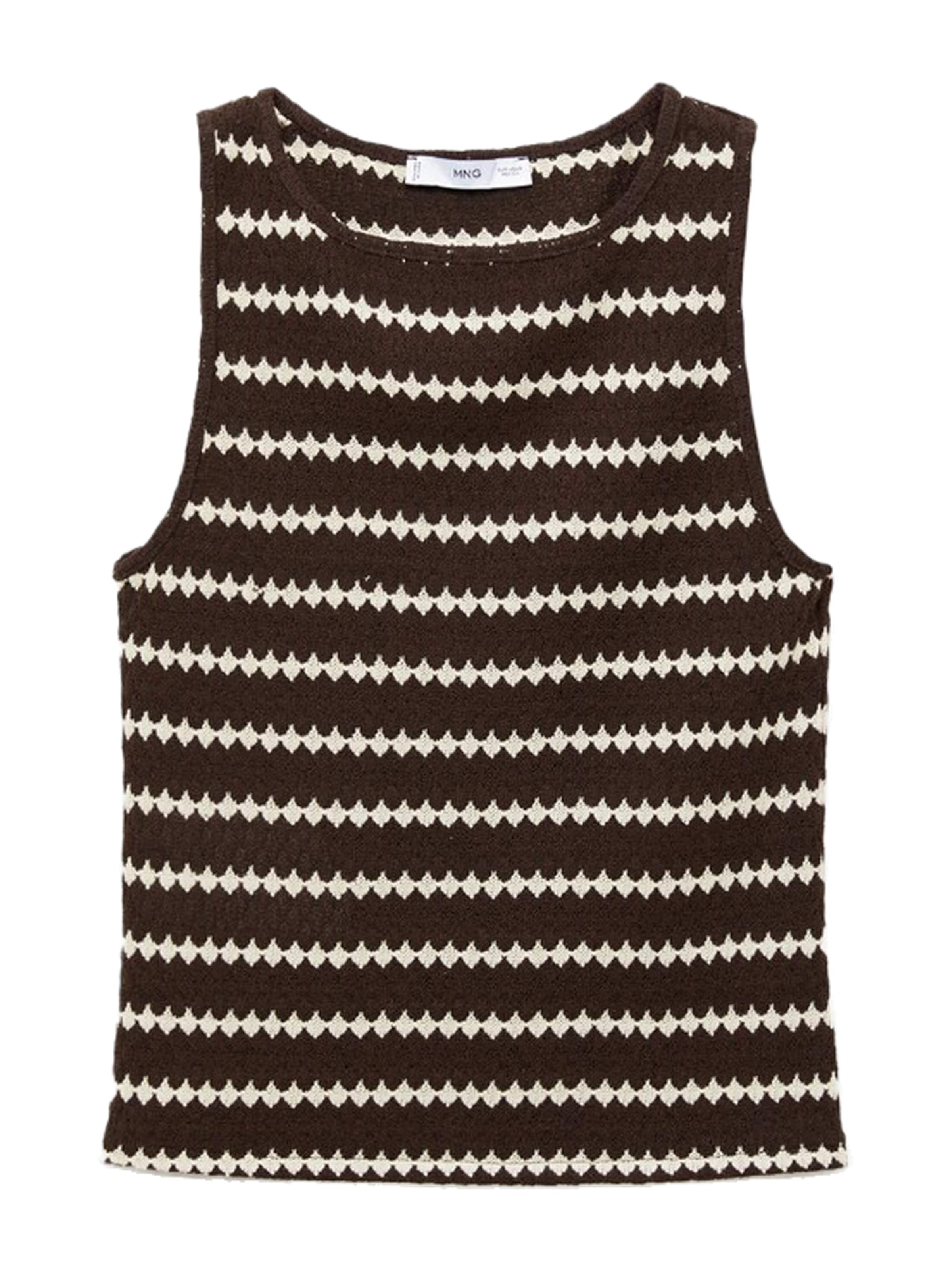 MANGO Kardigany 'NATI' – hnědá: přední strana