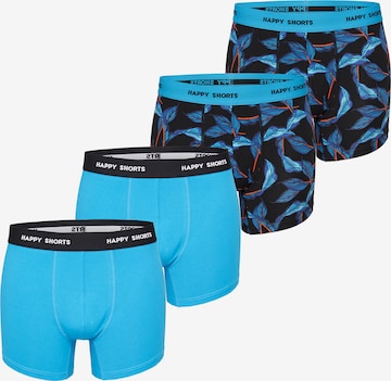 Happy Shorts Boxershorts in Blau: Vorderseite