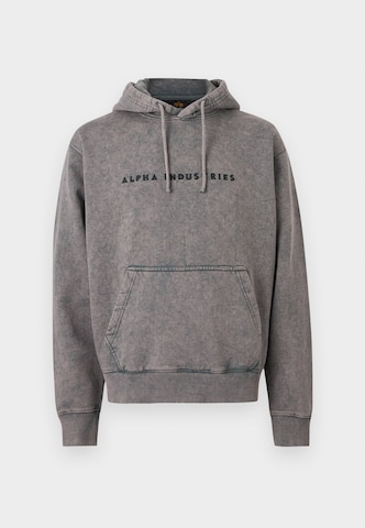 Sweat-shirt ALPHA INDUSTRIES en gris : devant