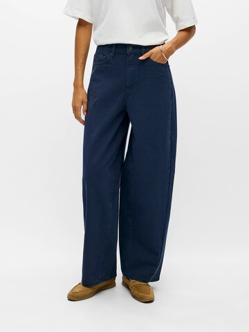 OBJECT Barrel Jeans 'OBJMOJI' in Blue: front