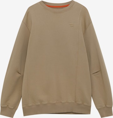 Pull&Bear Sweatshirt i beige: forside