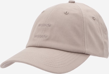 Samsøe Samsøe Cap 'Saaddie' in Beige: front
