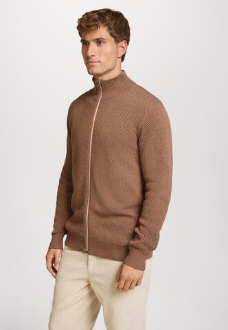 Kronstadt Gebreid vest 'Erik' in Bruin