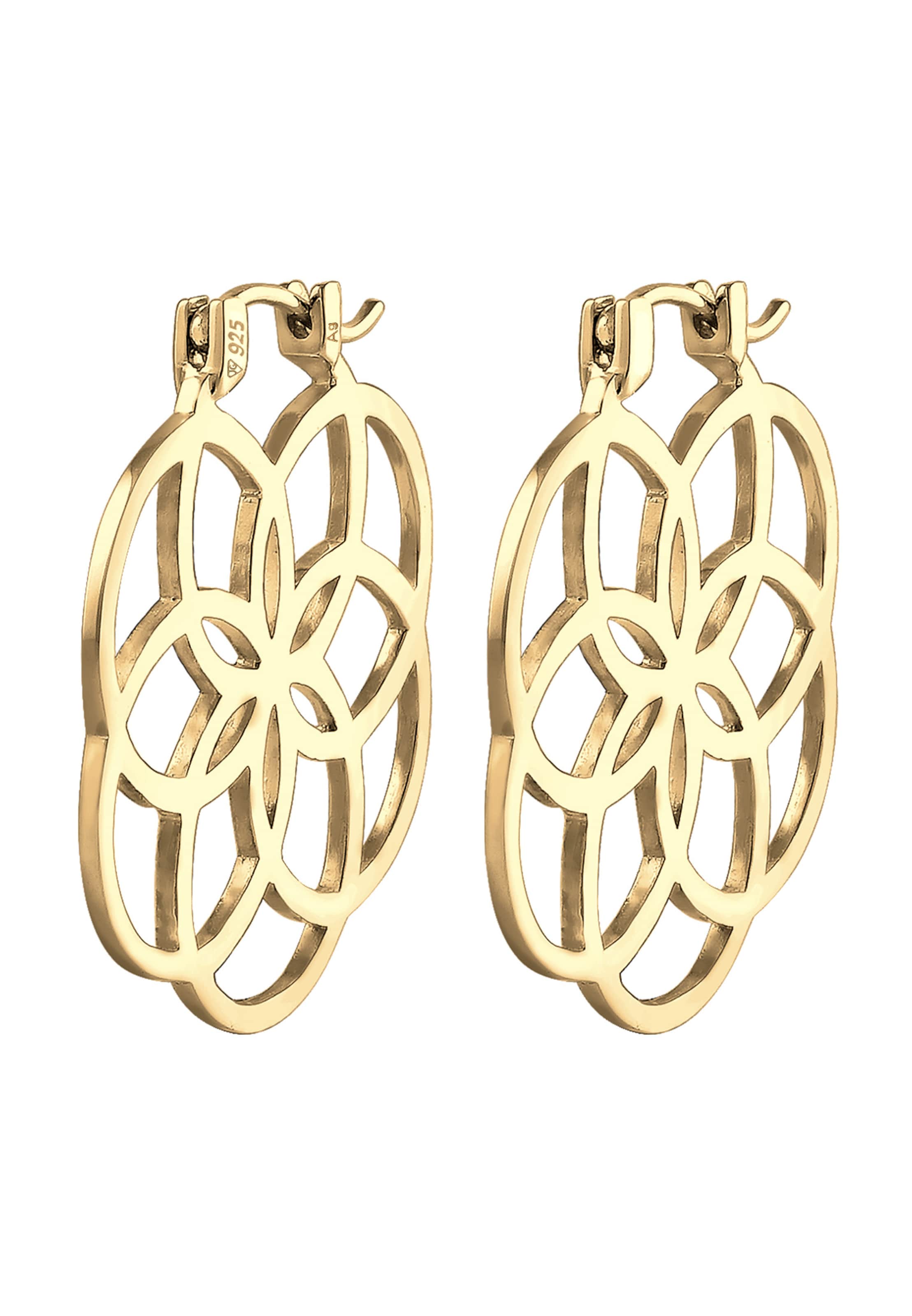 Boucles d'oreilles ELLI en or : devant