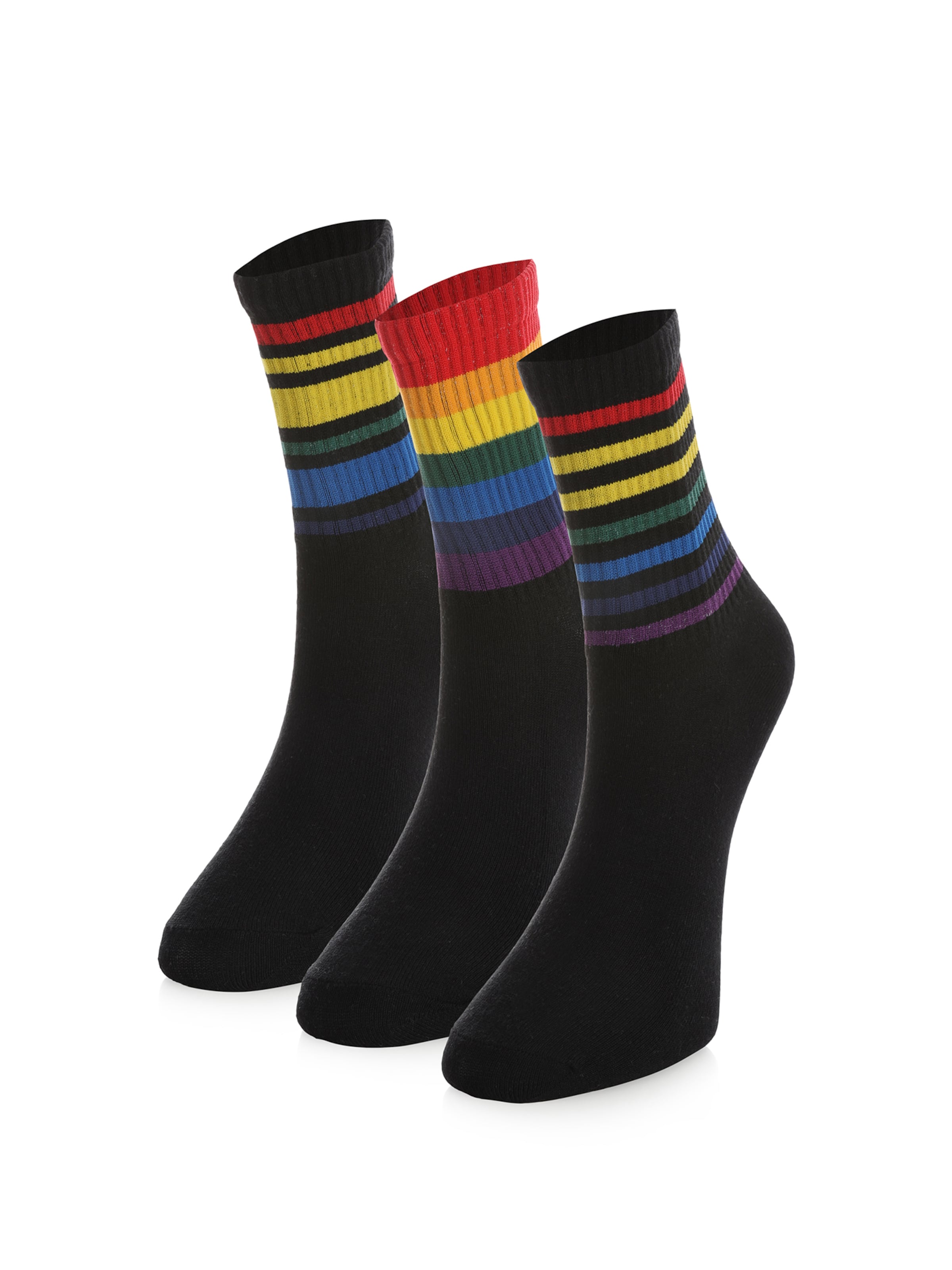 Crea Socks Socken 'Hochschule'‌‌‌‌‌‌‌ in Schwarz: Vorderseite